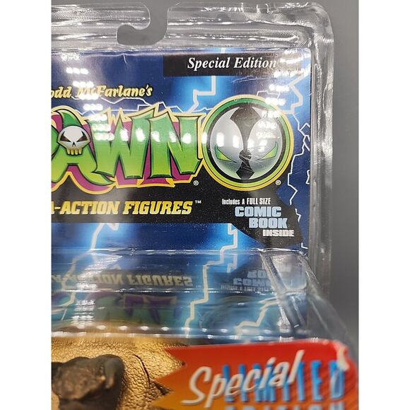 1996 McFarlane Spawn Series 1 Special Limited Edition Gold Tremor With Comic - Picture 8 of 14